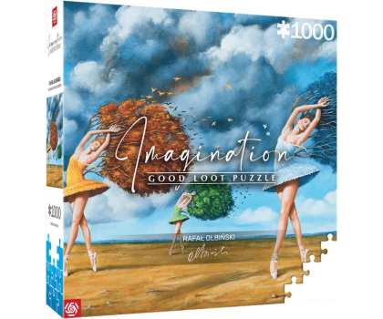 Gadżet dla gracza Merch Imagination: Rafał Olbiński The Shape of Color Green Puzzles